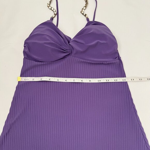 Preloved Chic Pleated Lavender Maxi Dress w/ Strappy Details from Argentina S-M - Picture 13 of 16